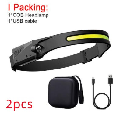 COB LED Induction Headlamp
