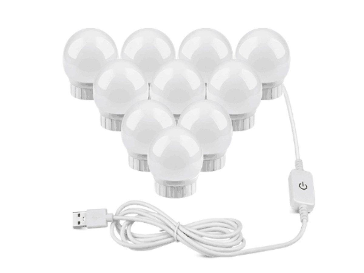 USB Touch Switch LED Mirror Light Bulb - Dimmable & Durable