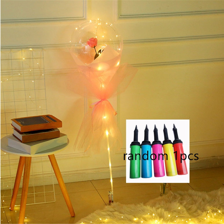 LED Luminous Balloon Rose Bouquet - Perfect for Gifts