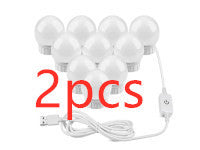 USB Touch Switch LED Mirror Light Bulb - Dimmable & Durable