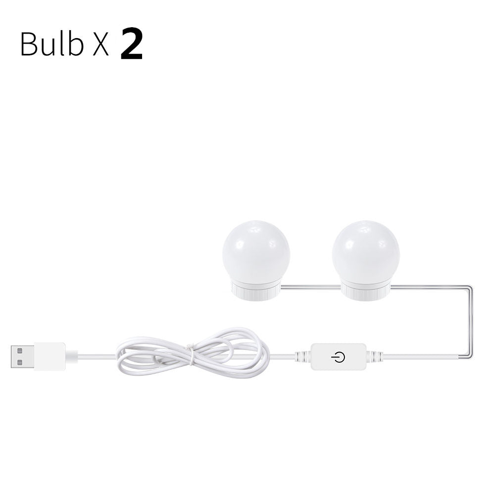 USB Touch Switch LED Mirror Light Bulb - Dimmable & Durable