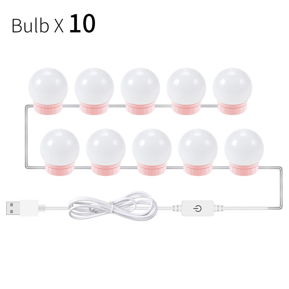 USB Touch Switch LED Mirror Light Bulb - Dimmable & Durable
