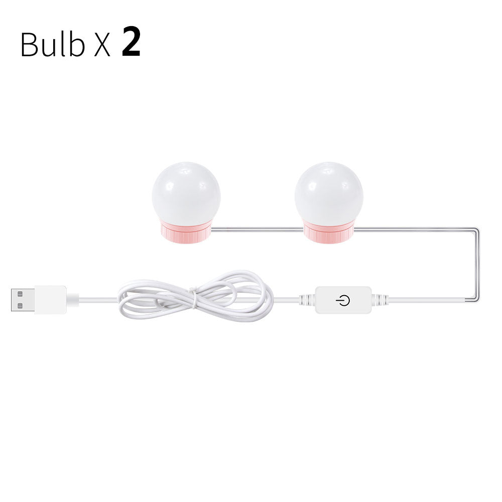 USB Touch Switch LED Mirror Light Bulb - Dimmable & Durable