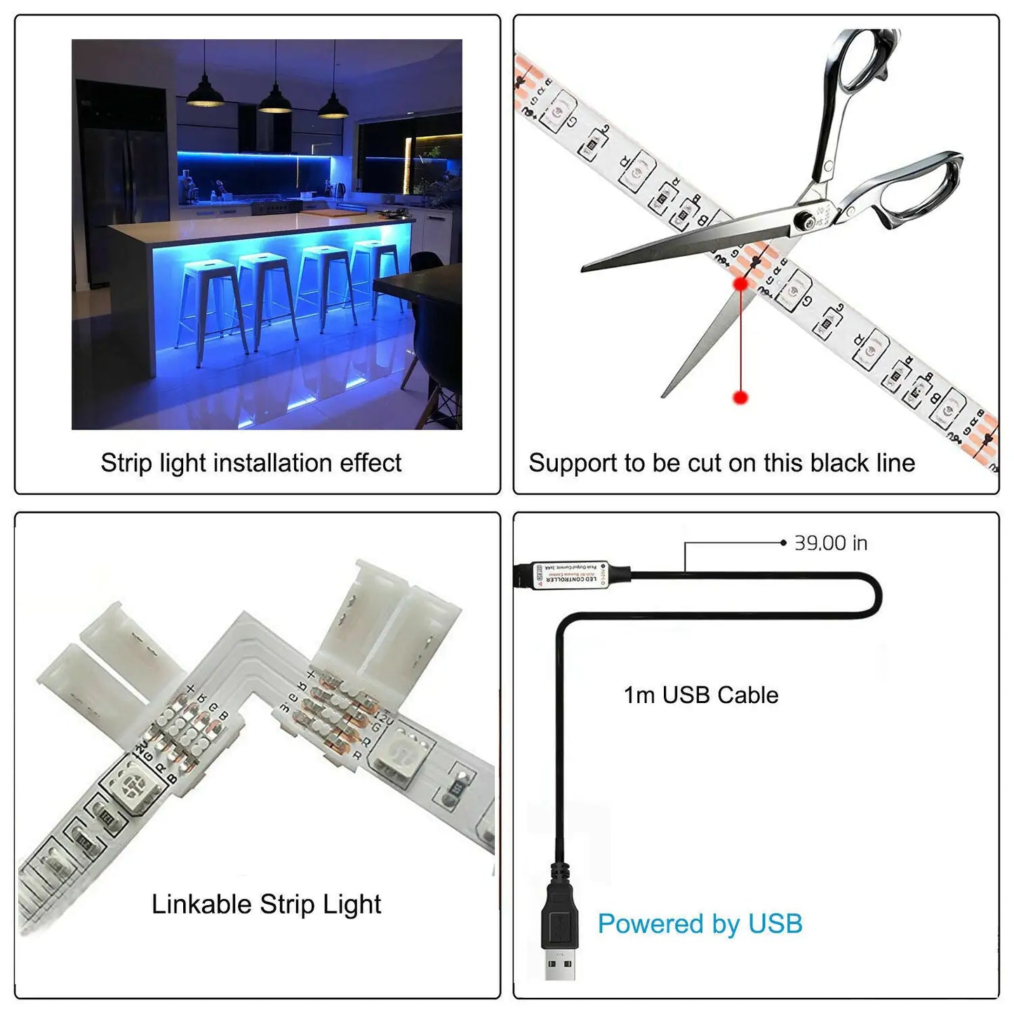5V USB LED Strip Lights