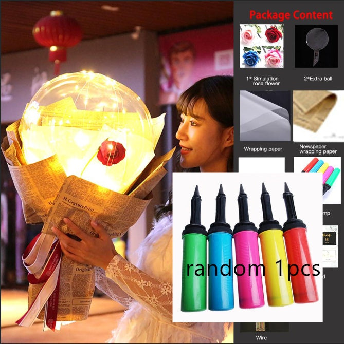 LED Luminous Balloon Rose Bouquet - Perfect for Gifts
