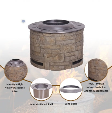 Stackstone Look Smokeless firepit
