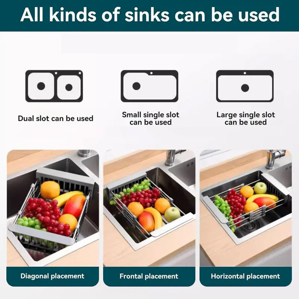 Adjustable Immersion Sink Dish Drying Rack