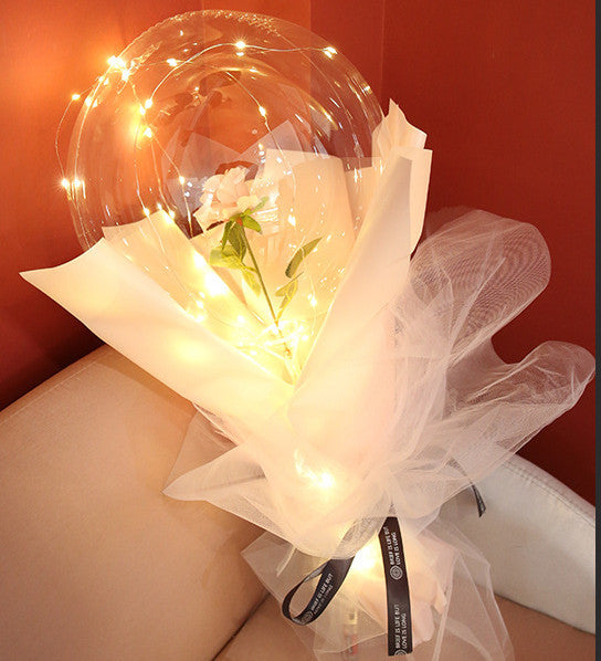 LED Luminous Balloon Rose Bouquet - Perfect for Gifts