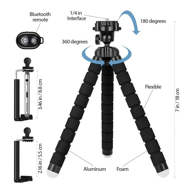 Octopus Tripod Universal Adjustable Phone Stand