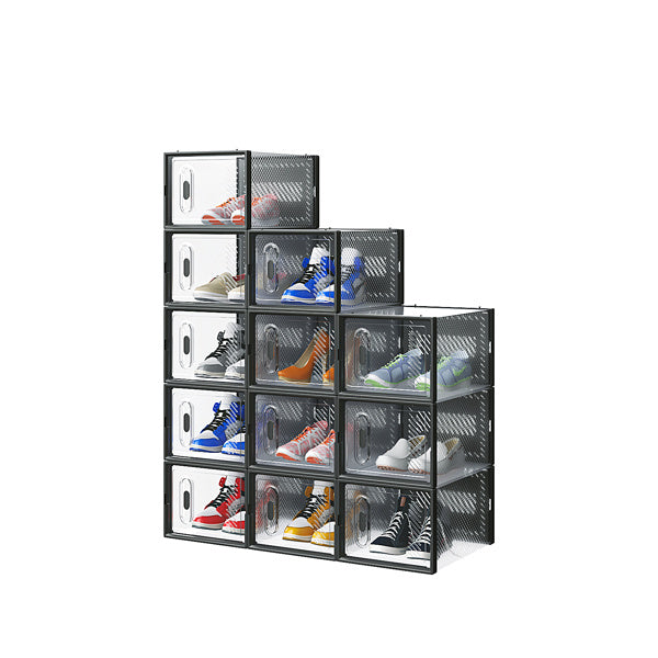 Black Medium 12PCS Shoe Box