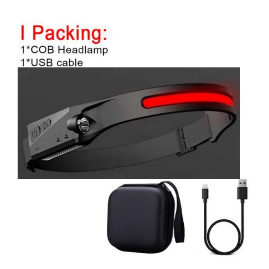 COB LED Induction Headlamp