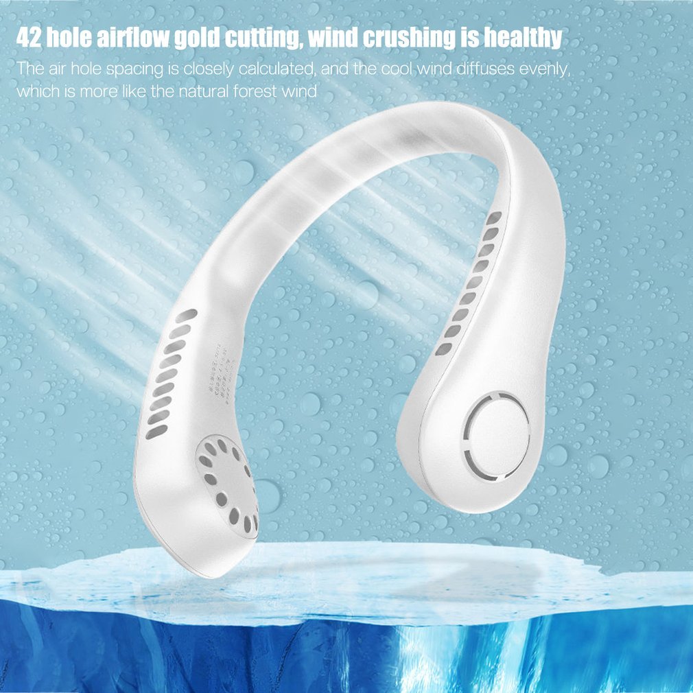 Mini Hanging Handheld Leafless Neck Fan - Portable & Silent
