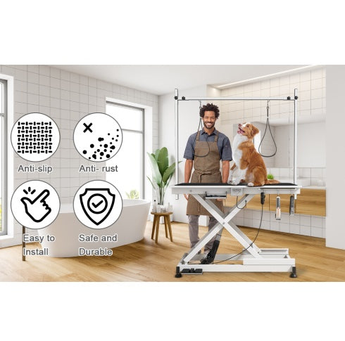 Super Deluxe Electric Pet Grooming Table