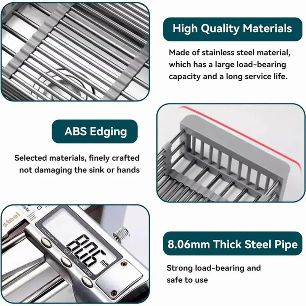 Adjustable Immersion Sink Dish Drying Rack