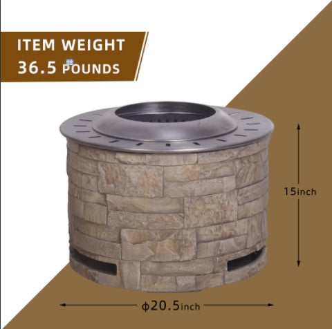 Stackstone Look Smokeless firepit