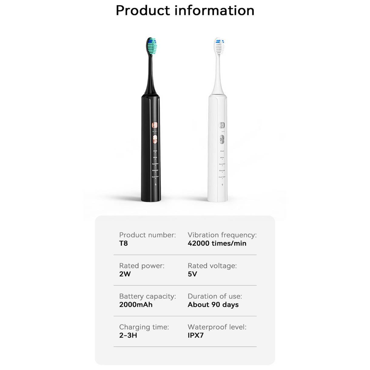 Powerful Sonic Electric Toothbrush