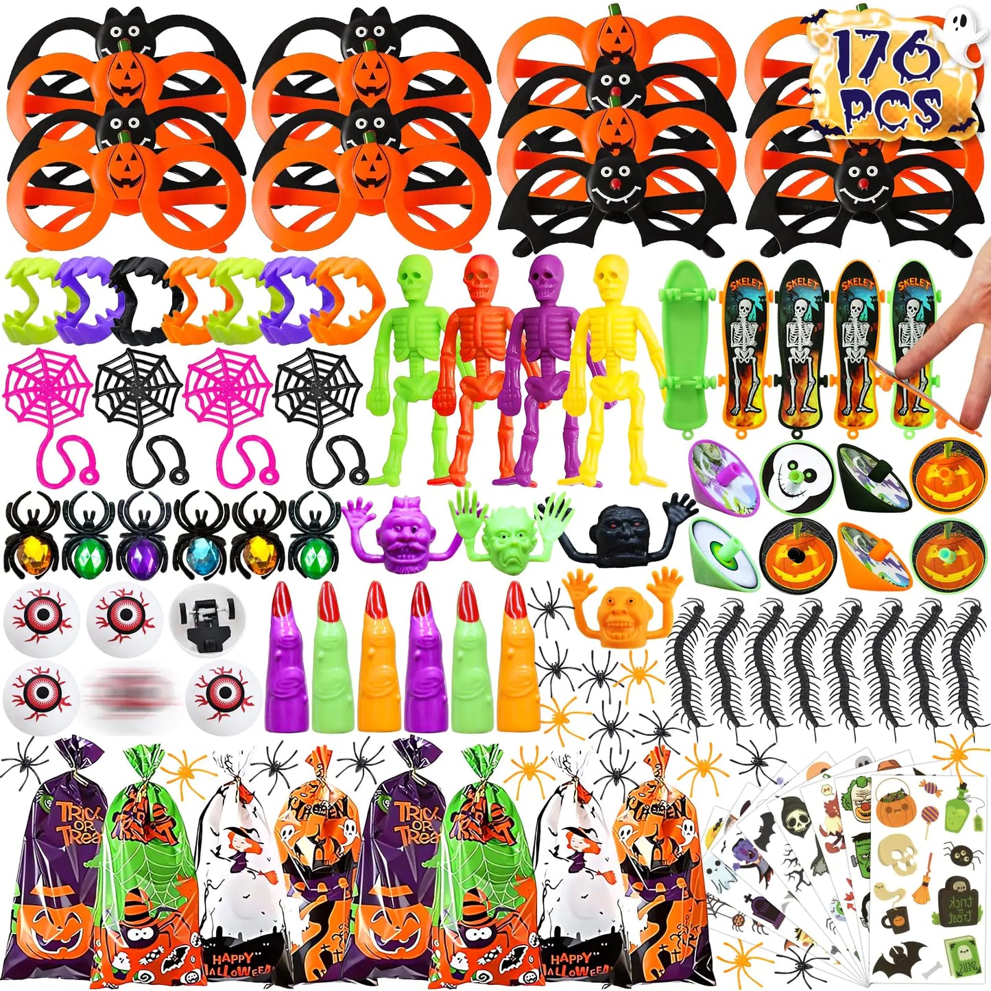 Halloween Party Favors for Kids 176PCS