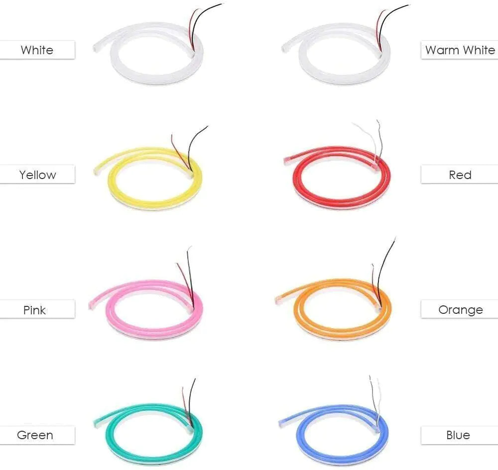 Flexible Sign Neon Lights Silicone Tube LED Strip Waterproof USA