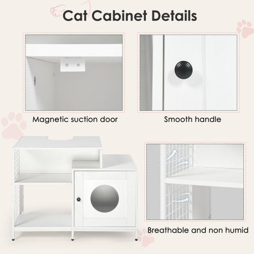 Cat Litter Box Enclosure For Bathroom