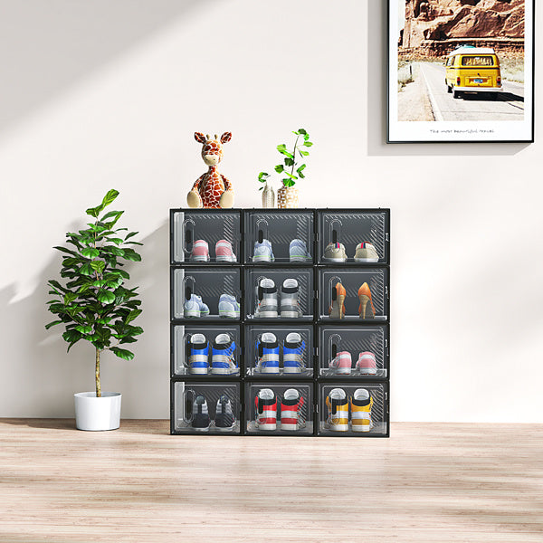 Black Medium 12PCS Shoe Box