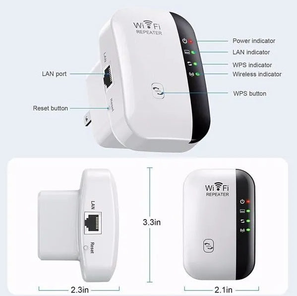 WiFi Range Extender | Internet Booster & Signal Repeater