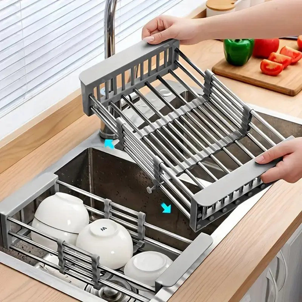 Adjustable Immersion Sink Dish Drying Rack