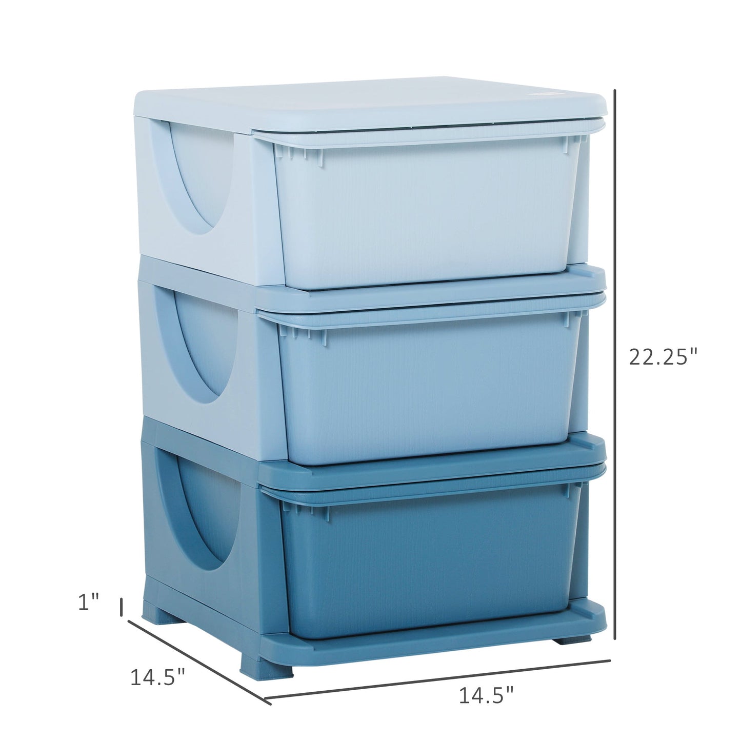 3 Tier Kids Toy Storage