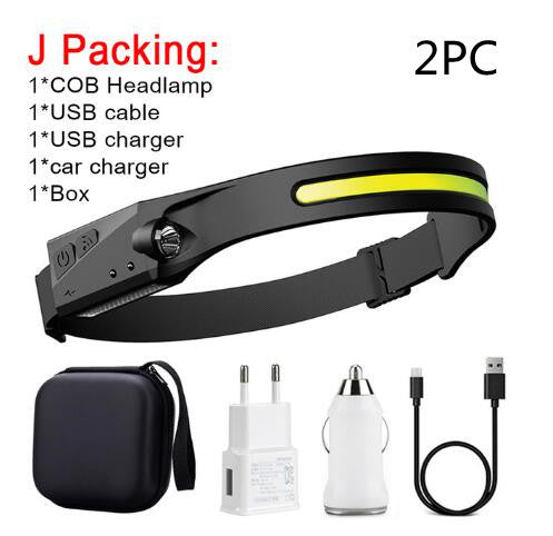 COB LED Induction Headlamp