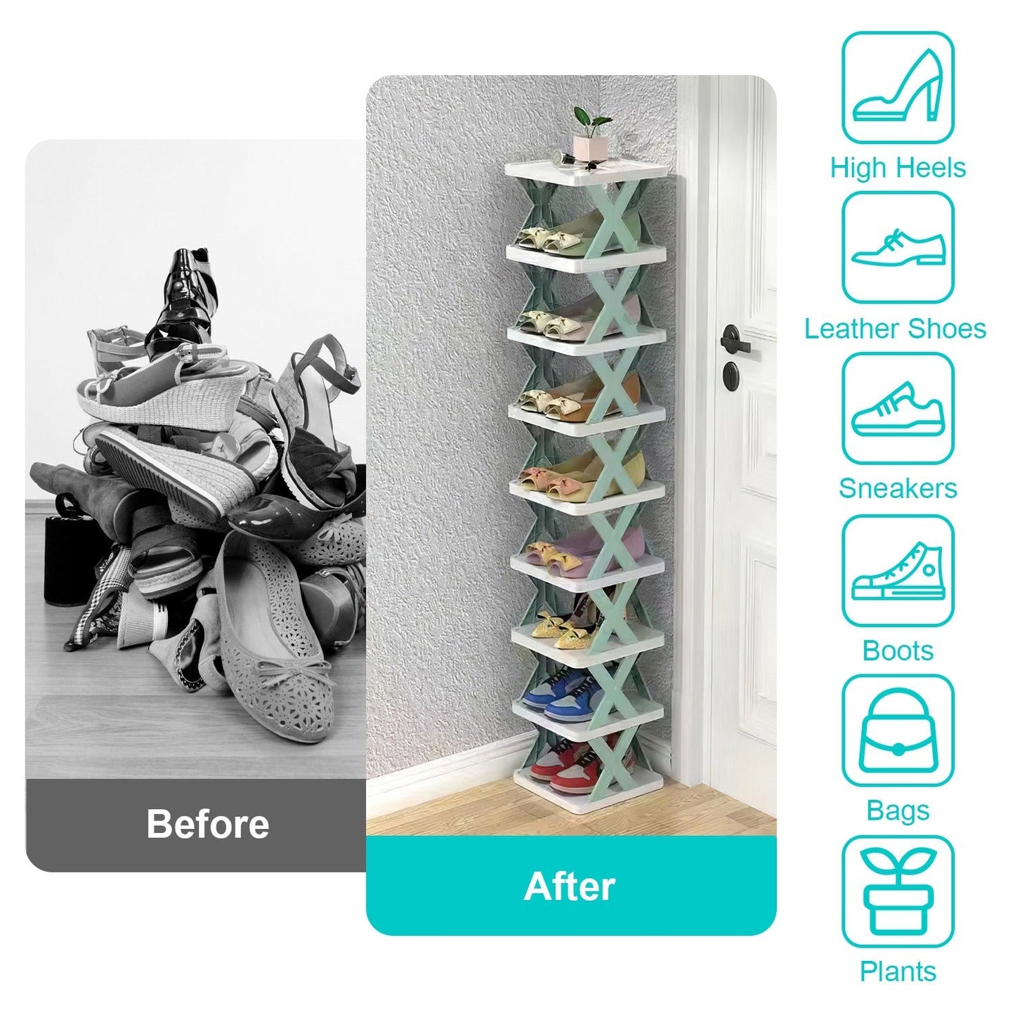 9Tier Shoe Rack