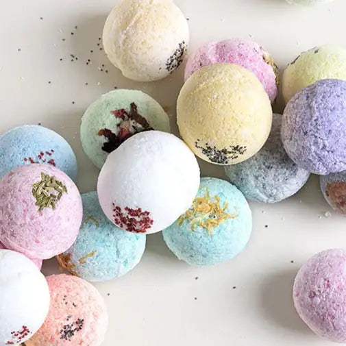 Natural Bath Bombs and Shower Steamers Set - in a Gift Box