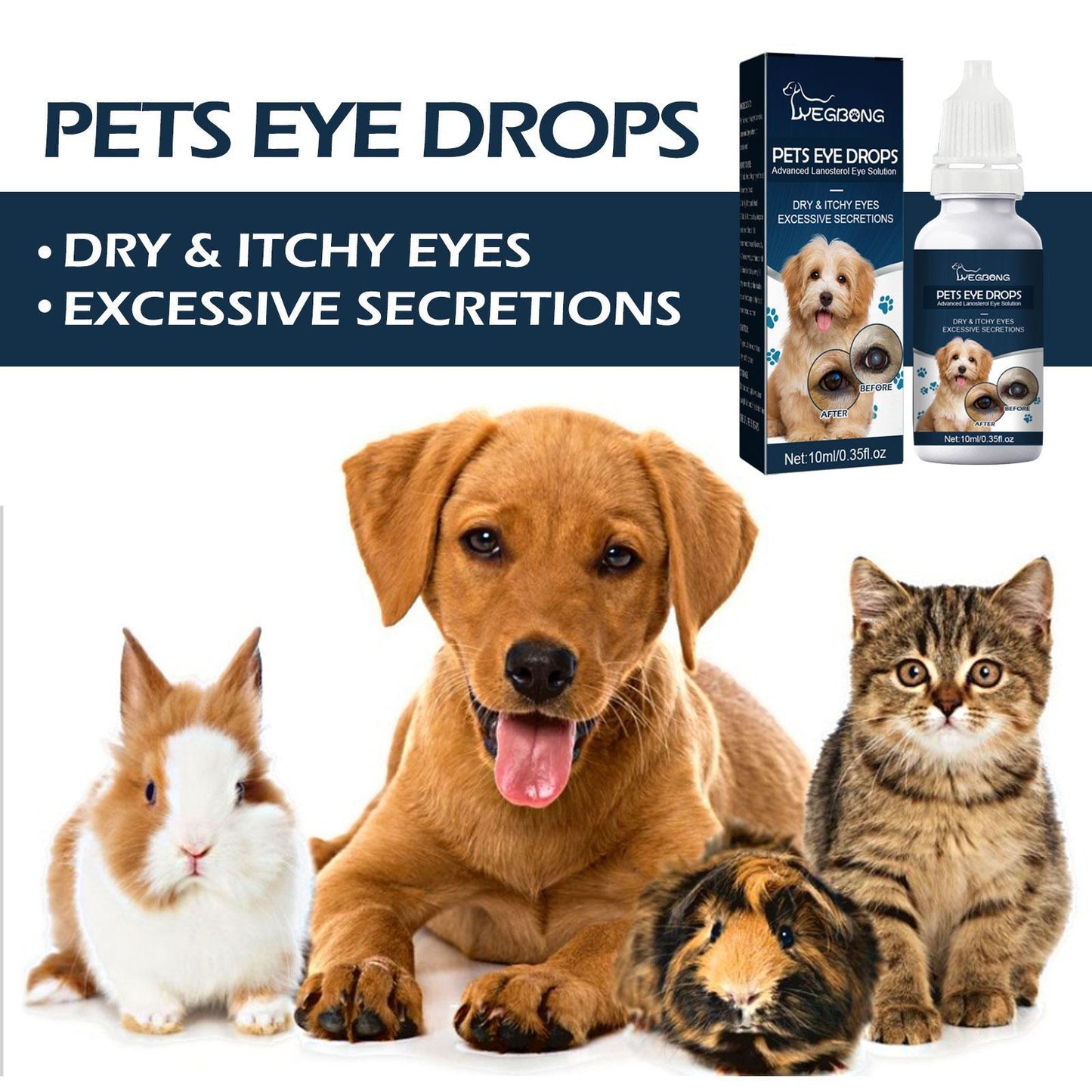 Pet Eye Drops for Cats and Dogs