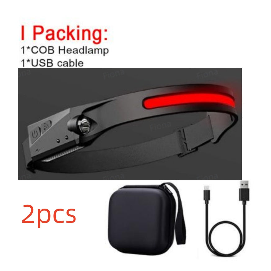 COB LED Induction Headlamp
