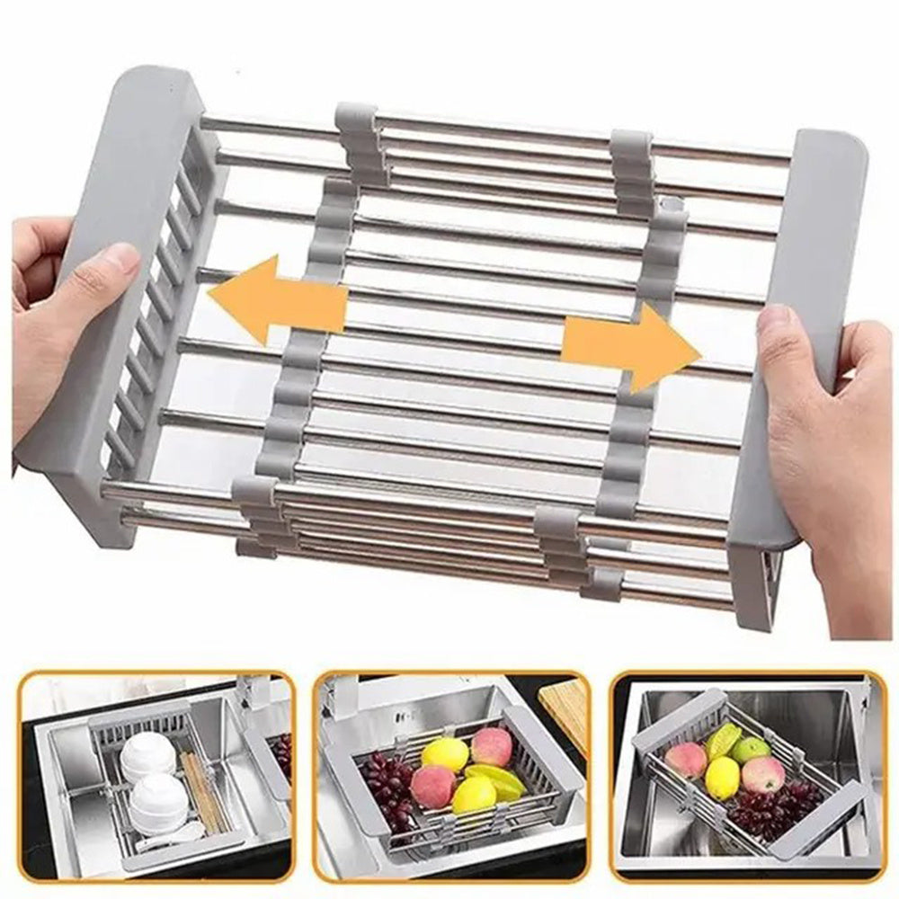 Adjustable Immersion Sink Dish Drying Rack
