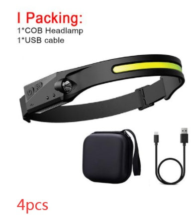 COB LED Induction Headlamp