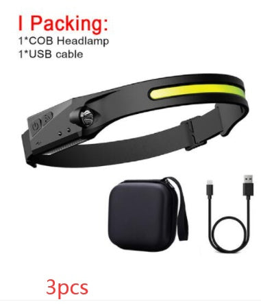 COB LED Induction Headlamp