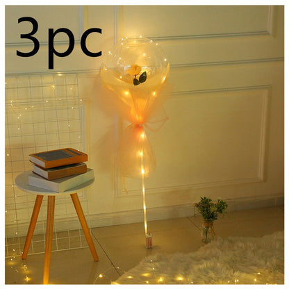 LED Luminous Balloon Rose Bouquet - Perfect for Gifts