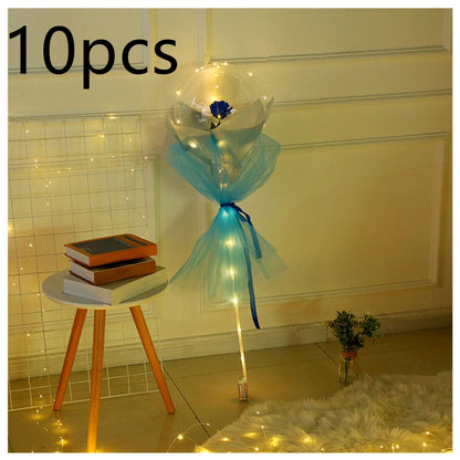 LED Luminous Balloon Rose Bouquet - Perfect for Gifts