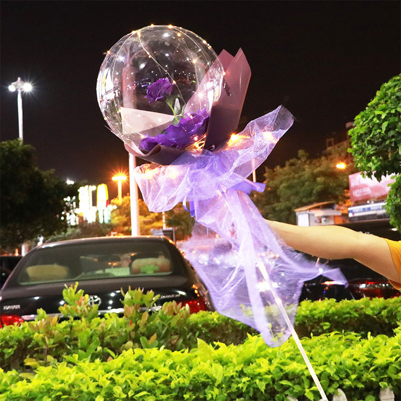 LED Luminous Balloon Rose Bouquet - Perfect for Gifts