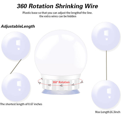 USB Touch Switch LED Mirror Light Bulb - Dimmable & Durable