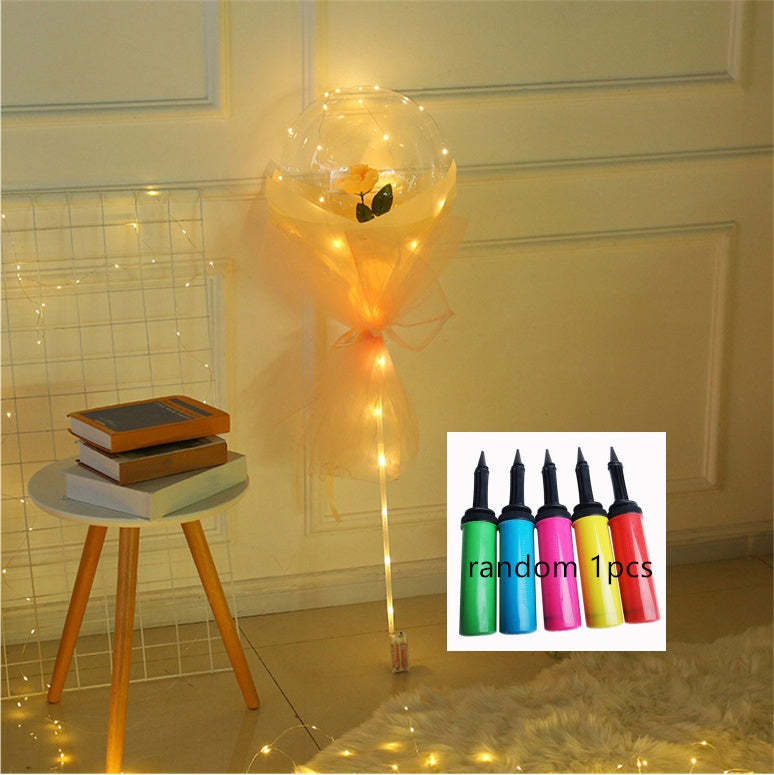 LED Luminous Balloon Rose Bouquet - Perfect for Gifts