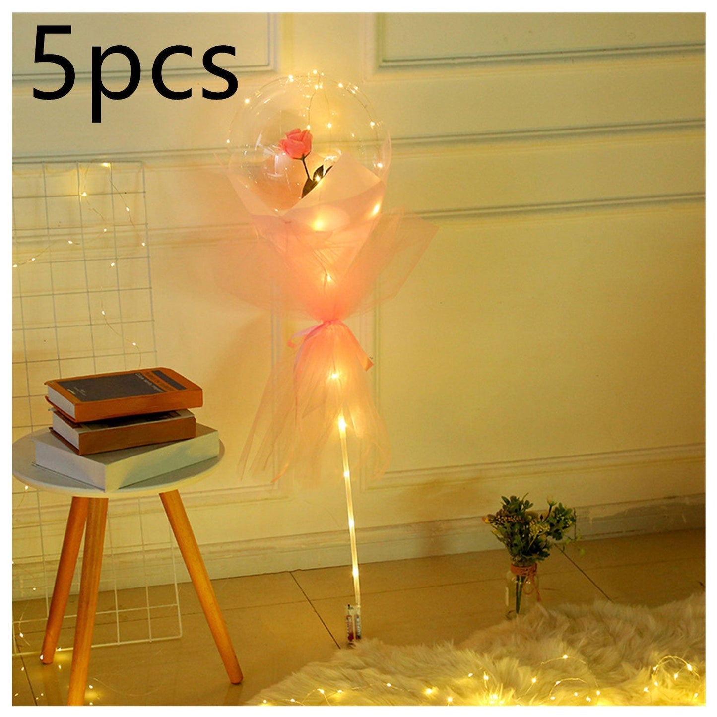 LED Luminous Balloon Rose Bouquet - Perfect for Gifts