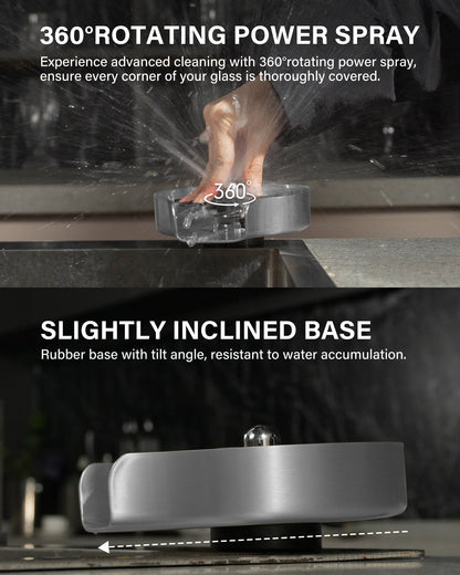 Glass Rinser For Kitchen Sink