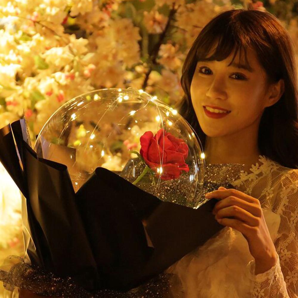 LED Luminous Balloon Rose Bouquet - Perfect for Gifts