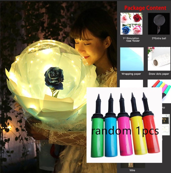LED Luminous Balloon Rose Bouquet - Perfect for Gifts