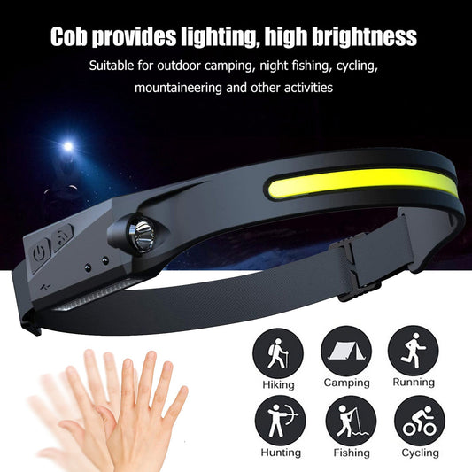 COB LED Induction Headlamp 