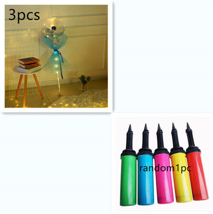 LED Luminous Balloon Rose Bouquet - Perfect for Gifts