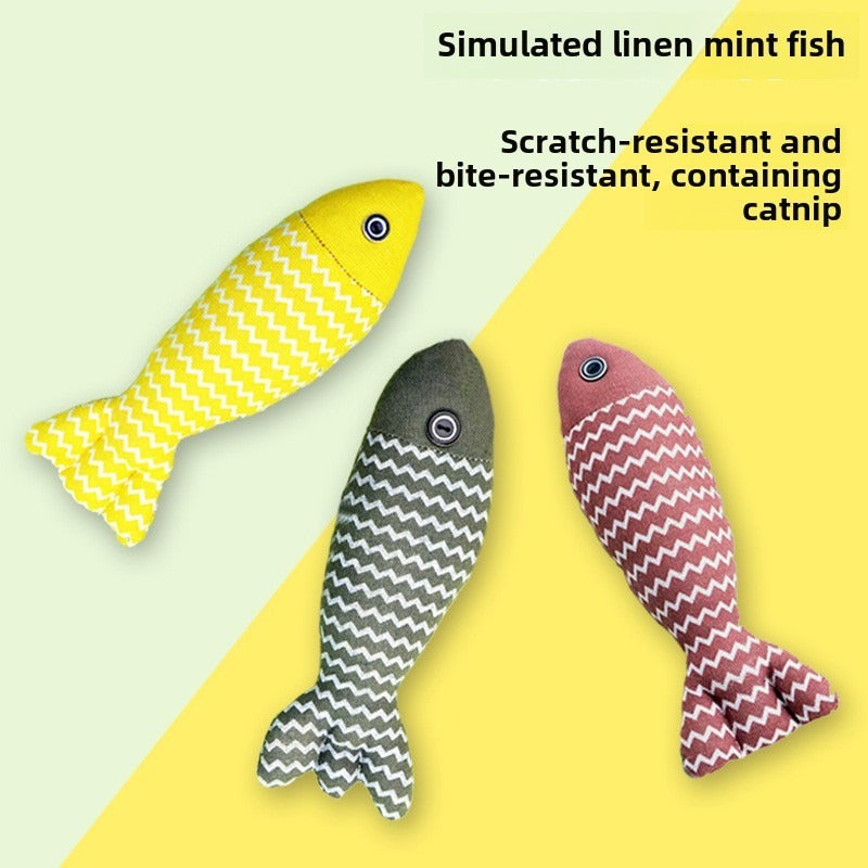 Pet Mint Fish Toy