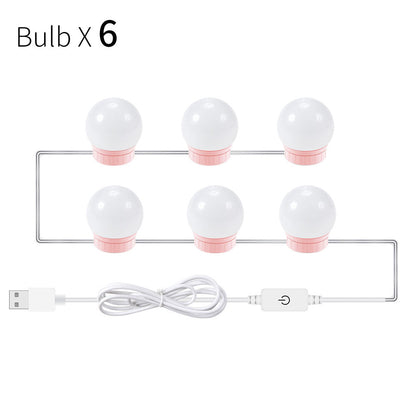USB Touch Switch LED Mirror Light Bulb - Dimmable & Durable