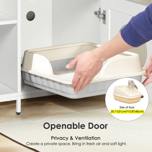 Cat Litter Box Enclosure For Bathroom