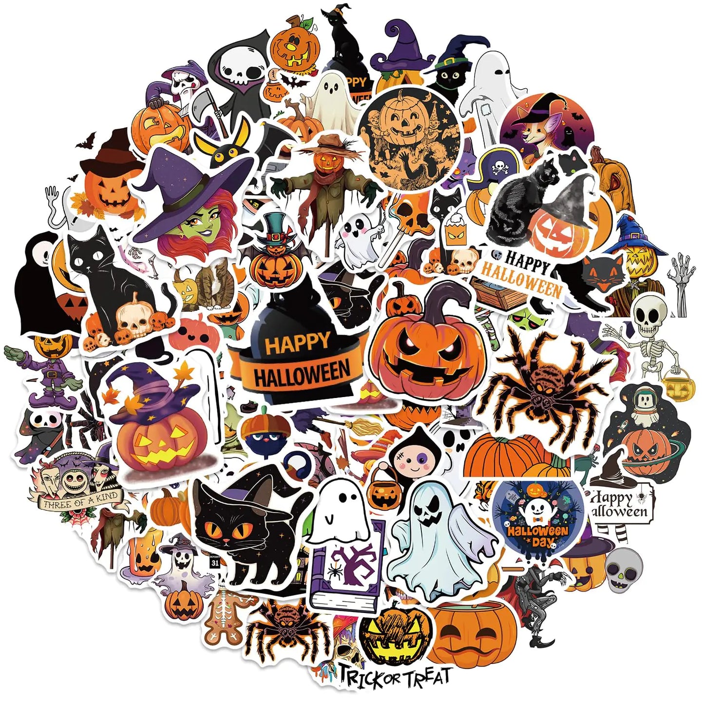 100 Pcs Halloween Stickers